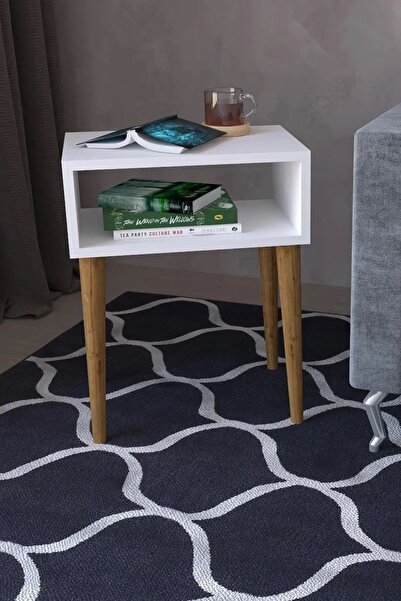 HNC HOME Kenar Sehpa, Yan Sehpa, Retro Komidin, Sehpa, Fiskos, Çok Amaçlı Sehpa