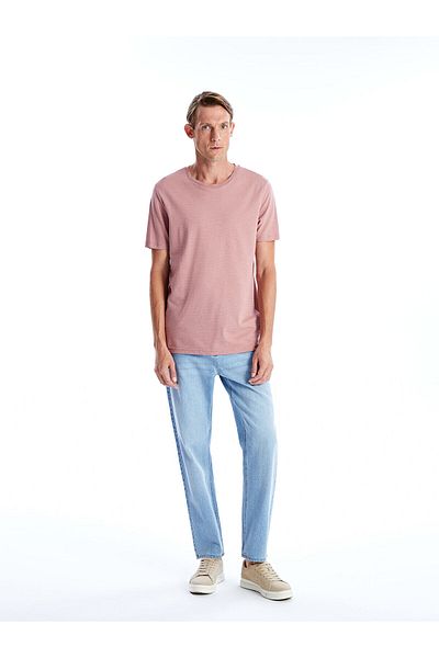 LC Waikiki Ανδρικό T-Shirt με υφή - LCW, λαιμόκοψη, κοντό μανίκι