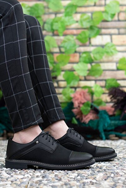 Riccon Men's Black Suede Casual Shoes0012117