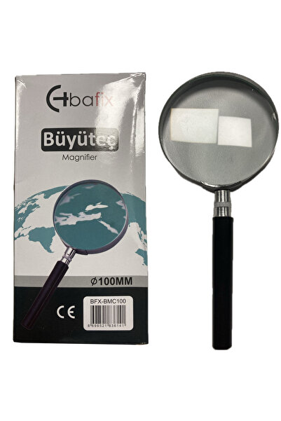 Bafix Lupa din sticla cu rama metalica de 100 mm