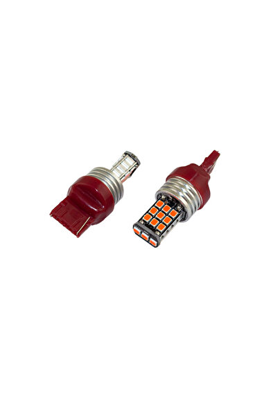 HMNL Honda Civic Stop Ampul T10 Büyük Kırmızı Çakarlı CANBUS LU (2 ADET)