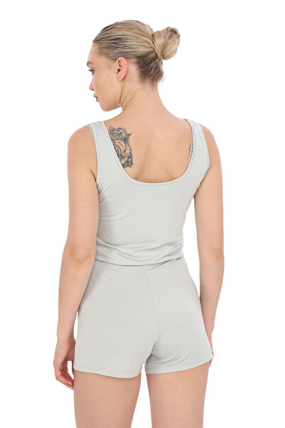 penyebizden Extra Soft Viscose Gray Shorts and Athlete Set
