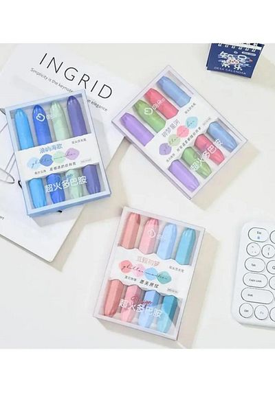 NaSaDAN Double Sided Pastel Mega Mascara - Highlighter Set 12 Pieces