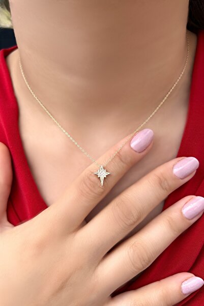 Altınaşkı Kuzey Yıldızı Hayalet Altın Kolye