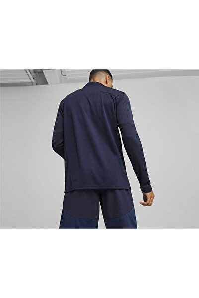 Puma Ανδρικό μπλουζάκι προπόνησης ποδοσφαίρου - Teamfinal Training, 1/4 φερμουάρ, μακρυμάνικο, μπλε ναυτικό 65855106