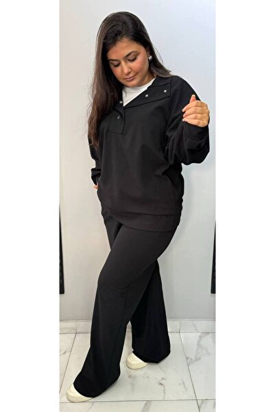 Butik Nilyam Дамски анцуг за големи размери - с копчета, гъвкав и свободен 24151