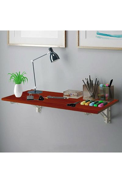 Modern home Wall-Mounted Foldable Table And Desk - Versatile & Space-Saving Design 100×50 Brown