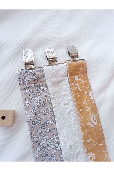 SİYO 3-Piece Pacifier Set - Strap, Chain and Holder