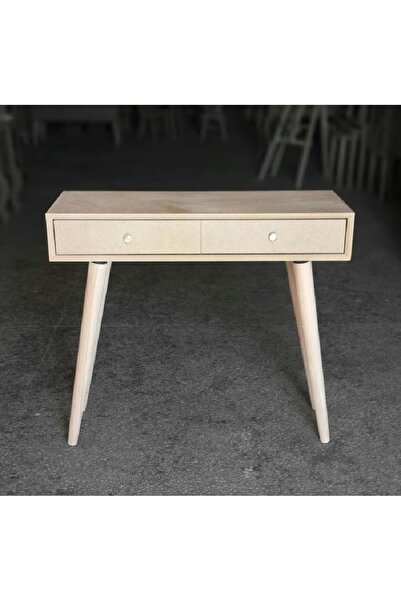 Altınyapı Hobi Market İKİ ÇEKMECELİ MODERN DRESUAR  HAM MDF BOYASIZ