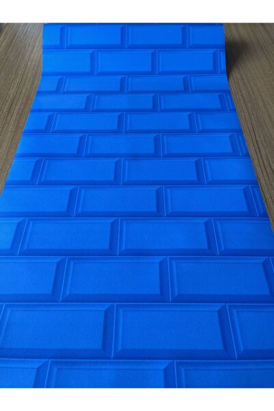 BAŞYAPI DİZAYN 3 Boyutlu Mavi Desenli Ithal Vinly Duvar Kağıdı (5m²)