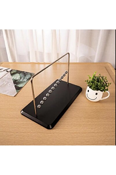 hediyeconcepti Mermer Standlı Newtons Beşiği Denge Topları Bilim Fizik Gadget...