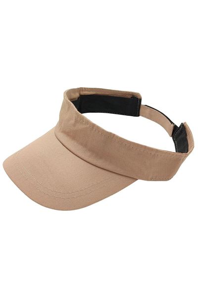 AXE SPORTSWEAR Bronze Adjustable Back - Velcro Visor Hat Uv Sunscreen Visor Daily Beach Tennis Hat