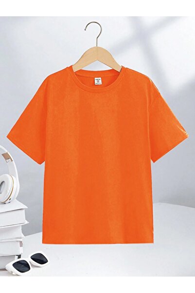 over head oh Перша 06 Друкована унісекс помаранчева футболка оверсайз