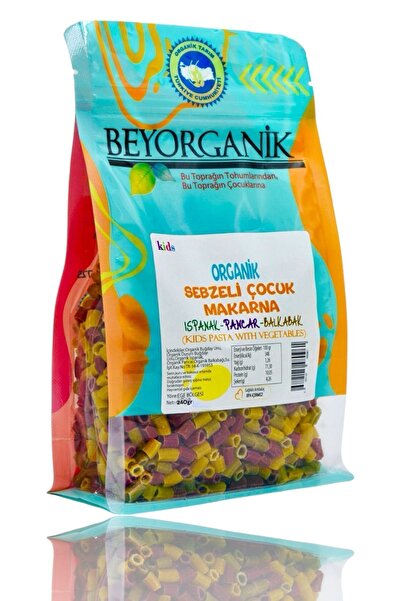 BEYORGANİK Organik Sebzeli Çocuk Makarna 240gr