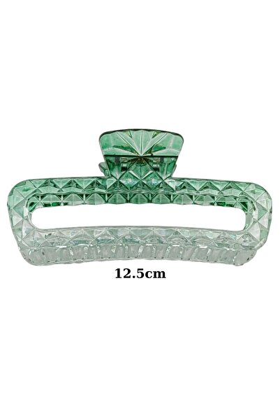 AXE SPORTSWEAR Agrafă de păr verde transparentă pentru femei - cataramă