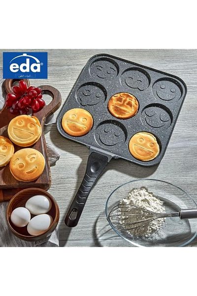 Eda Zk-898 Square Cast Smiling Face Pancake Crepe Pan 28 Cm