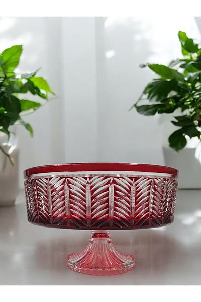 Paşabahçe وعاء/وعاء تقديم مصنوع يدويًا من الزجاج