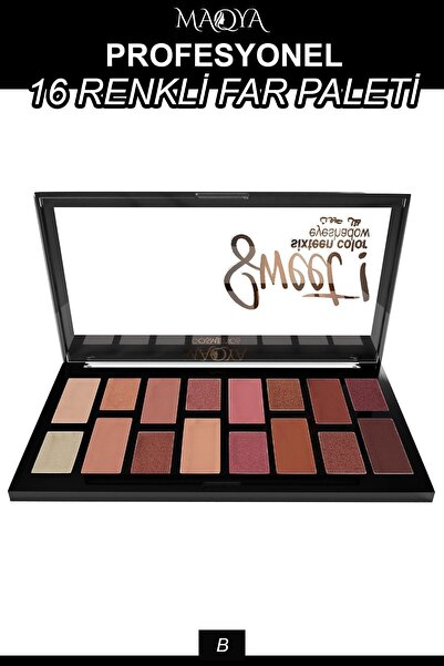 MAQYA Cosmetics Sweet 18'li Far Paleti B Series / Sweet 18 Eyeshadow Palette ...