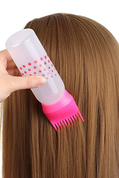 TechnoStation Практична 1 силиконова бутилка за боя за коса - гребен и тубичк...