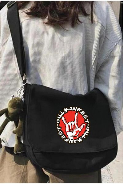 Toum Geantă unisex neagră Gillman Fest Messenger - Blunt Blunt