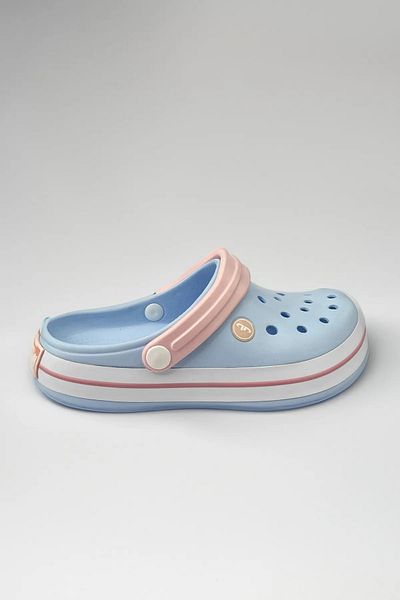 Akınal Bella Full Orthopedic Men's Cross Slippers Baby Blue Doctor Nurse Chef Daily