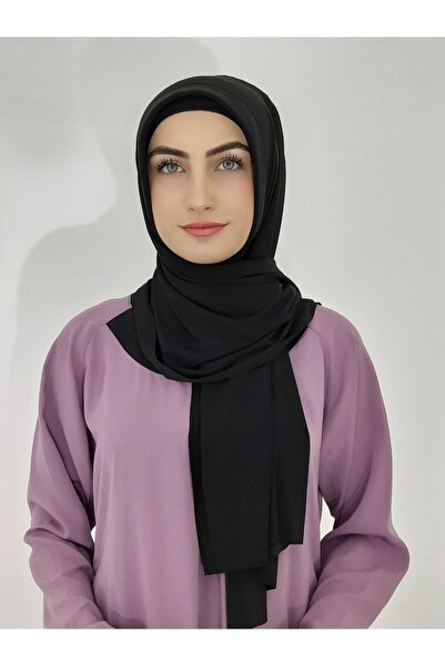 Ayselcehobi شال عملي جاهز - قماش ساندي، لون أسود