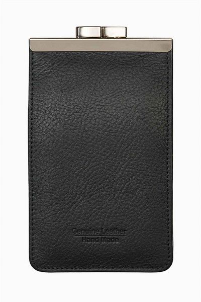 DAMY Genuine Leather Cigarette Holder, Cigarette, Cigarette Box Mother's Day 702 – Black
