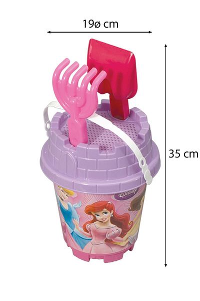 ToXA 6 Piece Disney Princess Medium Size Beach and Sea Sand Bucket - Luxury Bucket Set, Princess Toy 01552