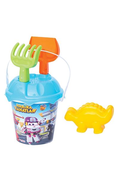 ToXA 5 Pieces Wonderful Wings Small Beach Sea Sand Bucket Shovel Sifter Rake Sand Set