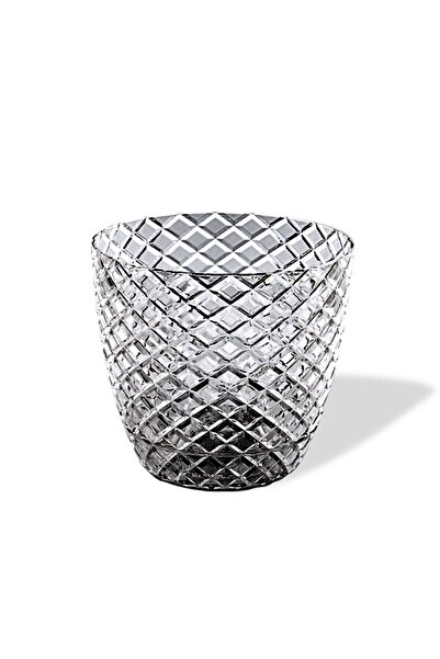 ToXA 3 Litre Kesme Orkide Saksısı Kristal Duman Gri Plastik Saksı No3 Ø18x16cm