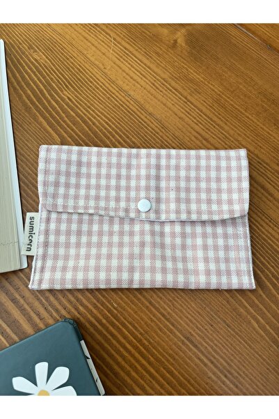 Sumicorn Design Pudra Minik Pötikareli Yıkanabilir Çıtçıt Detaylı Ped Çantası...