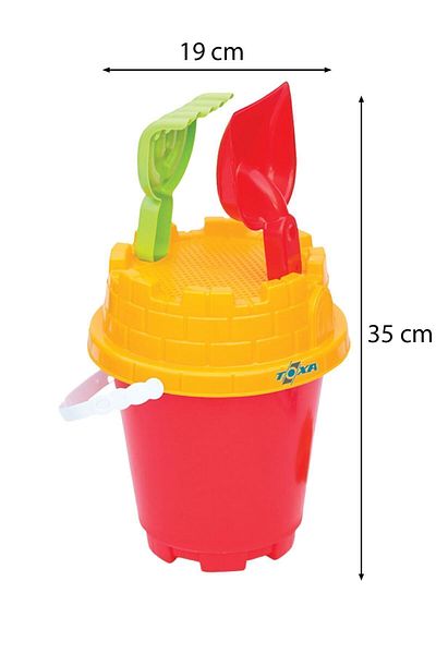ToXA 6 Piece Medium Size Beach Sea Sand Bucket Luxury Bucket Set No Picture Toy