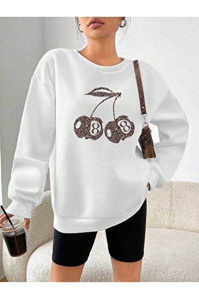 Jose Clothing Βιολογικό βαμβάκι - με τύπωμα oversized Φούτερ