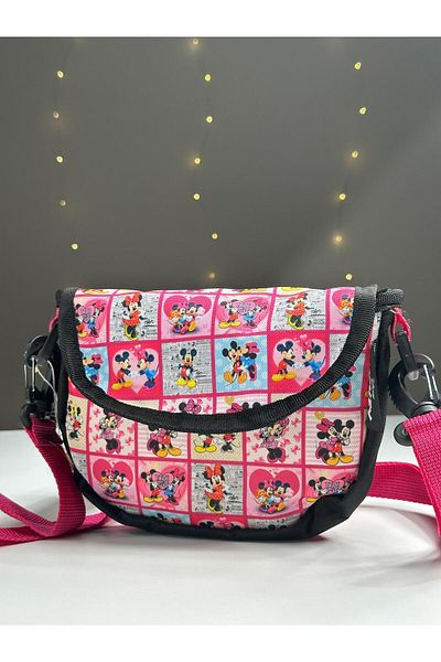 Chocuk M Mouse Patterned Children's Bag - Side Hanger, 21x16 cm