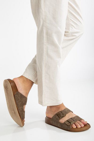 ZSHOES Ανδρικές Ορθοπεδικές Παντόφλες Διπλής Πόρπης