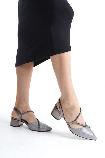 mor ayakkabı Pantofi de seara si geanta pentru dama Platinum - 4 cm