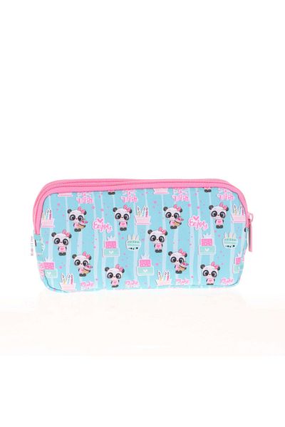 KAUKKO Τσάντα μολυβιού 3 θέσεων Kids&love Sweet Panda L8116