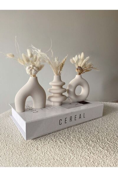 Benemdi Decor طقم مزهرية على الطراز الاسكندنافي مكون من 3 قطع - نموذج بوهيمي ...