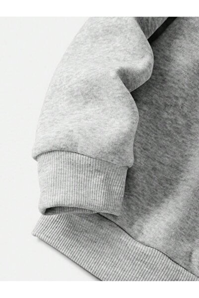 Jose Clothing oversized Cut με τύπωμα επένδυση fleece Φούτερ από οργανικό βαμβάκι