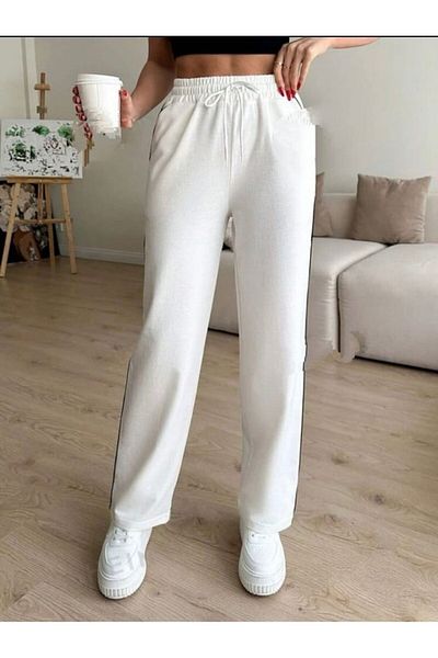 Miyalon Unisex Oversize φαρδιά φούτερ - δύο κλωστές, ελαστική μέση