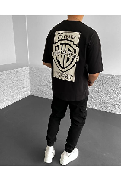 npLStore Μπλουζάκι Unisex από βαμβακερό εμπριμέ μεγάλου μεγέθους