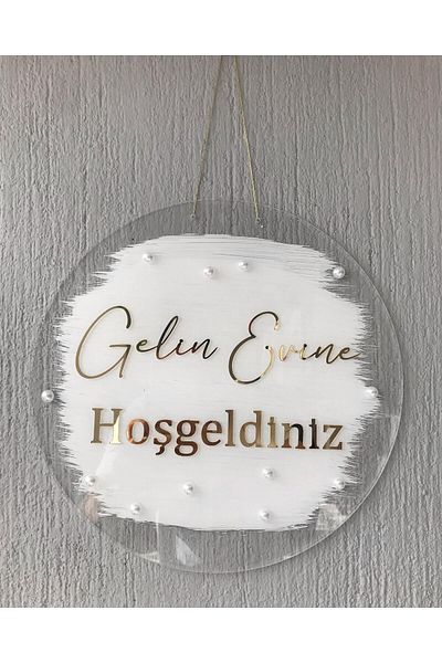 ALAZ TASARIM HOBİ καλωσορίστε στο στολίδι της πόρτας του νυφικού σπιτιού