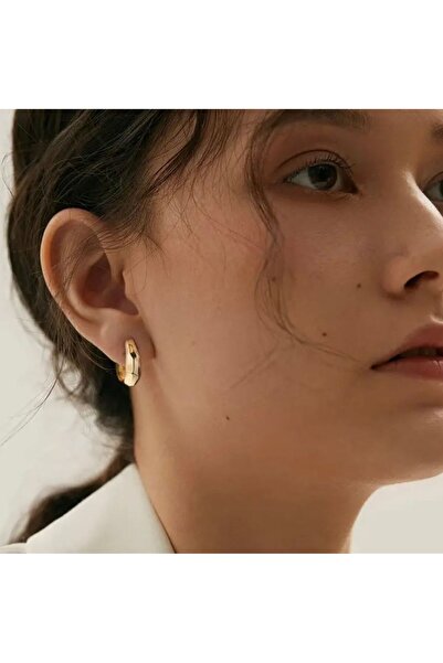 1PARÇAMAVİ Women's Earrings - Without Perforation and Ear Clip