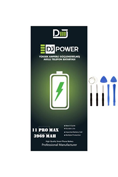 EMXTECH Iphone 11 Pro Max Uyumlu Yüksek Amperli Güçlendirilmiş Batarya 3969 Mah