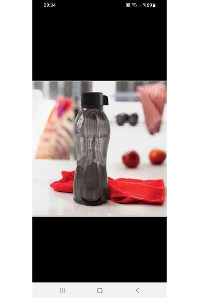 Tupperware Eco Bottle Black 1lt Converter Cap