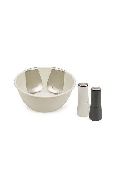 Joseph Joseph 20184 Model Salad Bowl - Serving Spoon and Salt and Pepper Set