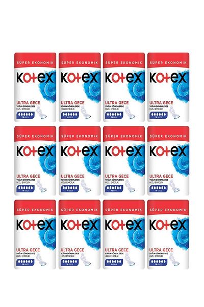 Kotex Ultra Super Economic Package Night 16 Pieces X 12 Pack