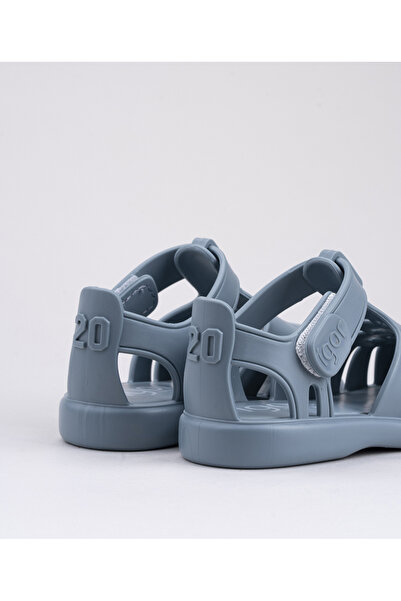 IGOR S10271TobbySollid - Ocean Blue Sandals for Kids