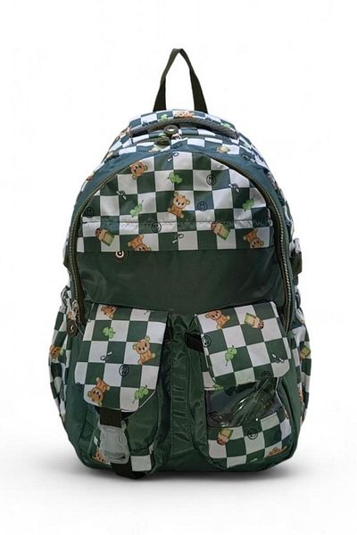 Baginn Elementary School Bag - Checkered and Patterned Backpack