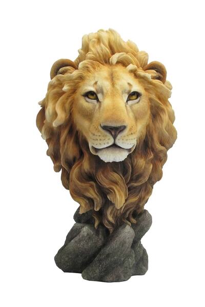 Genel Markalar Dekoratif Aslan Başı Büstü / Aslan Biblosu / Hediyeleri